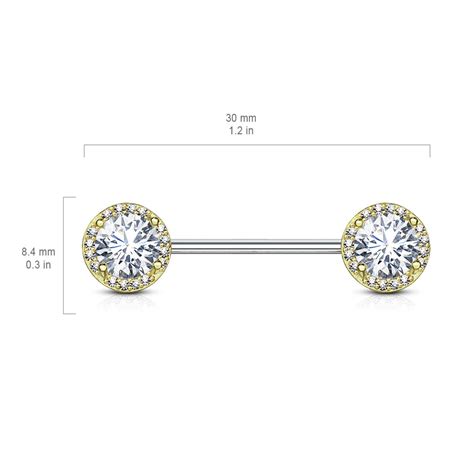 gucci nipple bars|Argenti Crystal Diamond Jewellery. 14g, Nipple Bar. 14k Yel. Gold .